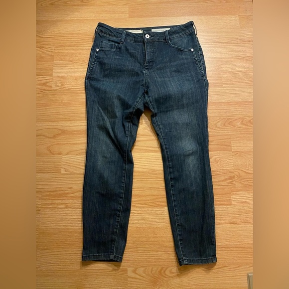 Anthropologie Pilcro and the Letterpress HIGH- RISE DENIM LEGGING 3I PETITE - Picture 1 of 6